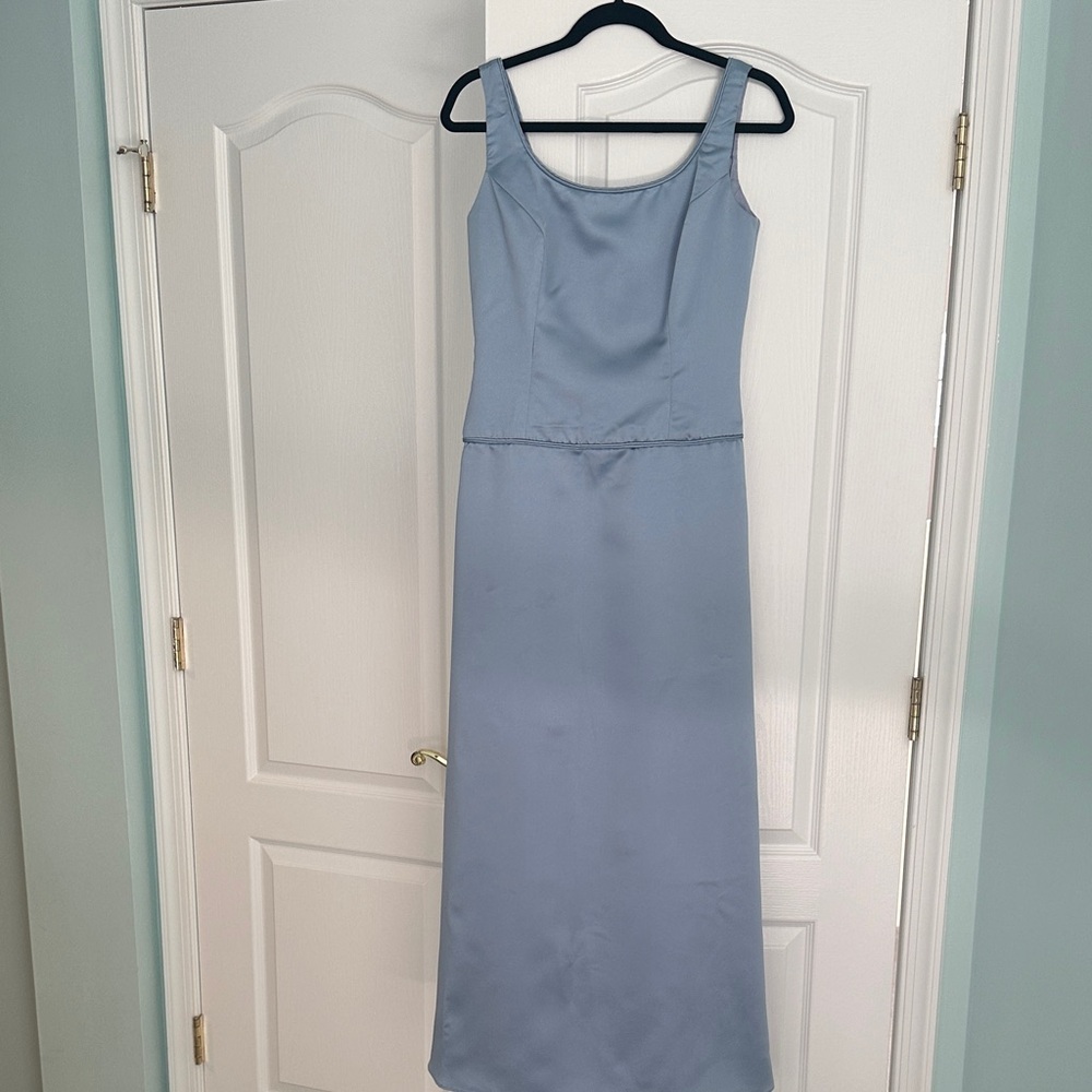 Stylish Light Blue Sleeveless Dress